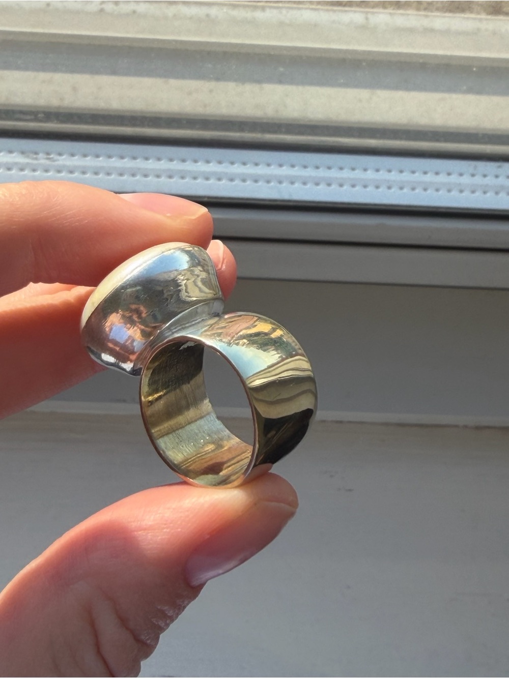 Silver pearl ring - Picture 4 of 6